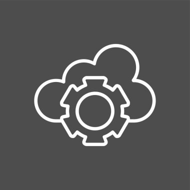 Cloud icon, vector illustration simple design