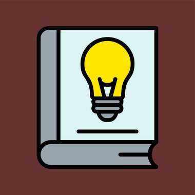 kitap simgesi, vektör illüstrasyonu basit tasarım