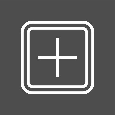 Artı simge, vektör illüstrasyonu basit tasarım