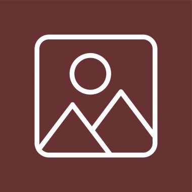 Resim simgesi, vektör illüstrasyonu basit tasarım