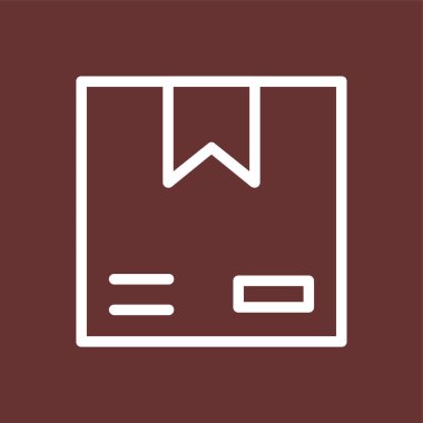 kutu simgesi, vektör illüstrasyonu basit tasarım