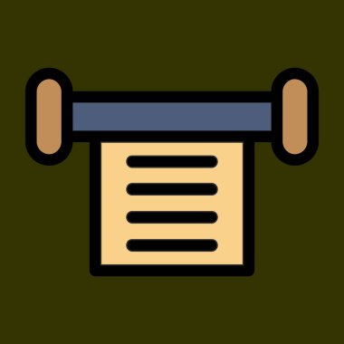 kaydırma simgesi, vektör illüstrasyonu basit tasarım