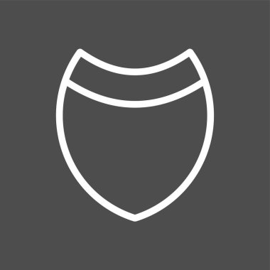 kalkan simgesi, vektör illüstrasyonu basit tasarım