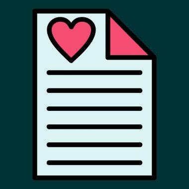 İstek listesi simgesi, vektör illüstrasyonu basit tasarım