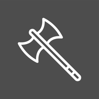 Balta simgesi, vektör illüstrasyonu basit tasarım