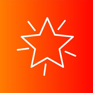 yıldız simgesi, vektör illüstrasyonu basit tasarım