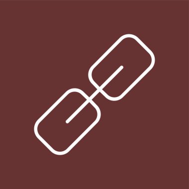 Hiperlink simgesi, vektör illüstrasyonu basit tasarım