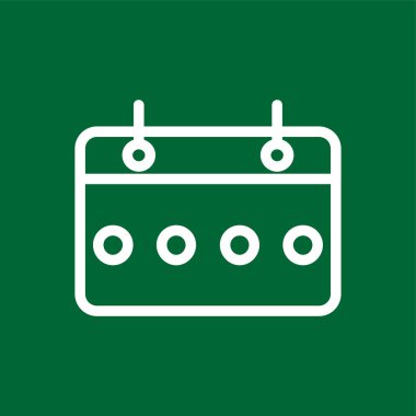 Takvim simgesi, vektör illüstrasyonu basit tasarım