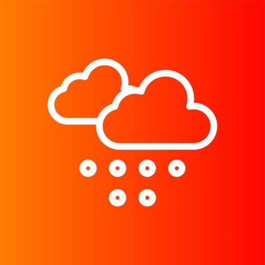 Kar Düşüşü simgesi, vektör illüstrasyonu basit tasarım