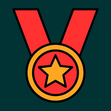 Success icon, vector illustration simple design