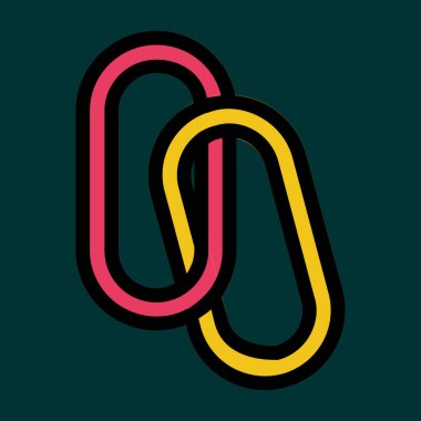 Bağlantı Binası simgesi, vektör illüstrasyonu basit tasarım