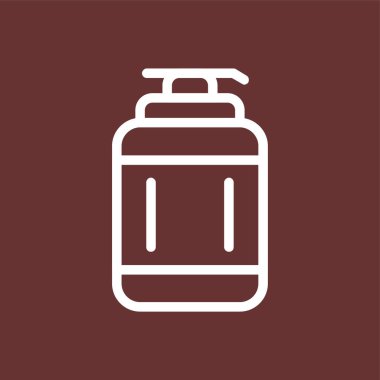 losyon simgesi, vektör illüstrasyonu basit tasarım