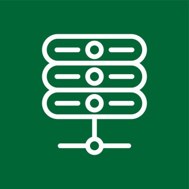 data sunucu simgesi, vektör illüstrasyonu basit tasarım