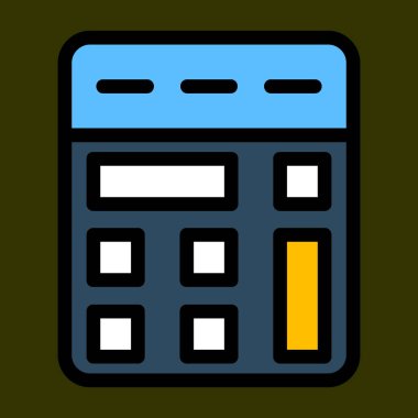 Calculator icon, vector illustration simple design