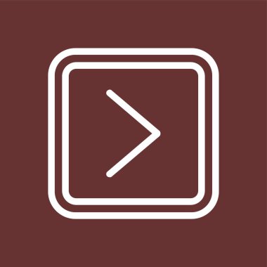 Sağ simge, vektör illüstrasyonu basit tasarım