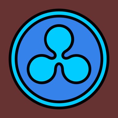 Dalgalanma simgesi, vektör illüstrasyonu basit tasarım