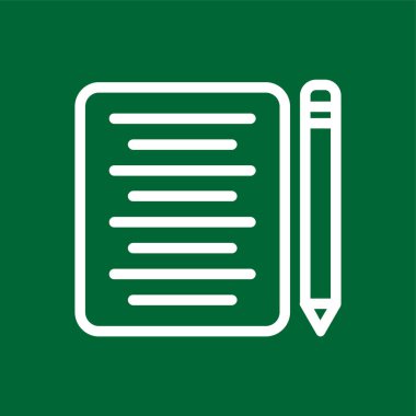 yazı simgesi, vektör illüstrasyonu basit tasarım