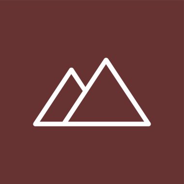 Arazi simgesi, vektör illüstrasyonu basit tasarım