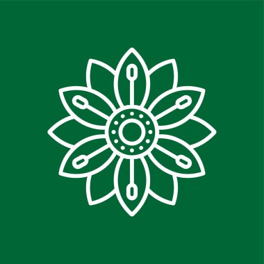 Kaplan zambağı simgesi, vektör illüstrasyonu basit tasarım