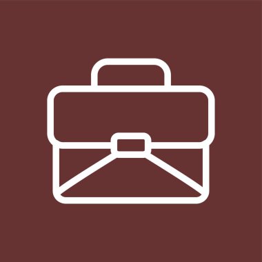 evrak çantası simgesi, vektör illüstrasyonu basit tasarım