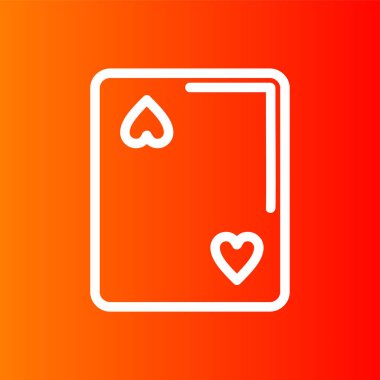 Kalp simgesi, vektör illüstrasyonu basit tasarım