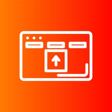 Sürükle ve Bırak simgesi, vektör illüstrasyonu basit tasarım