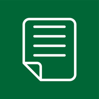 kağıt simgesi, vektör illüstrasyonu basit tasarım