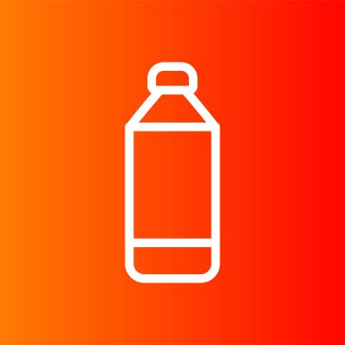 şişe simgesi, vektör illüstrasyonu basit tasarım