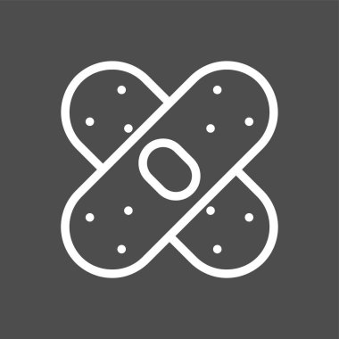 bandaj simgesi, vektör çizimi basit tasarım