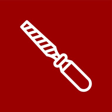 Rasp simgesi, vektör illüstrasyonu basit tasarım