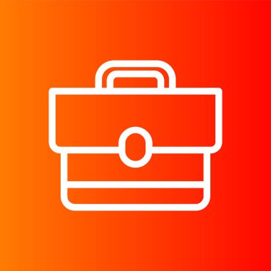 Çanta simgesi, vektör illüstrasyonu basit tasarım