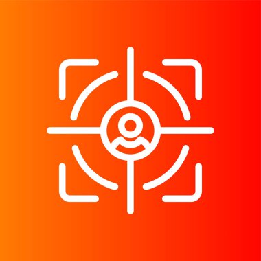 Goal icon, vector illustration simple design