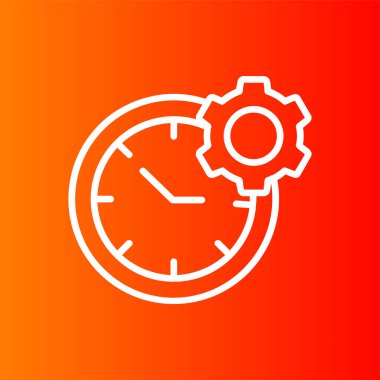 Verimlilik simgesi, vektör illüstrasyonu basit tasarım