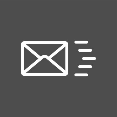 e- posta simgesi, vektör illüstrasyonu basit tasarım