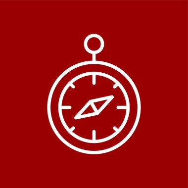 pusula simgesi, vektör illüstrasyonu basit tasarım