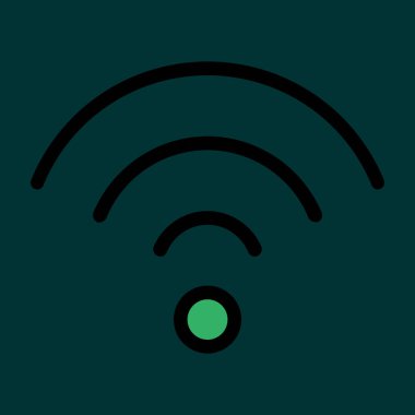wifi simgesi, vektör illüstrasyonu basit tasarım