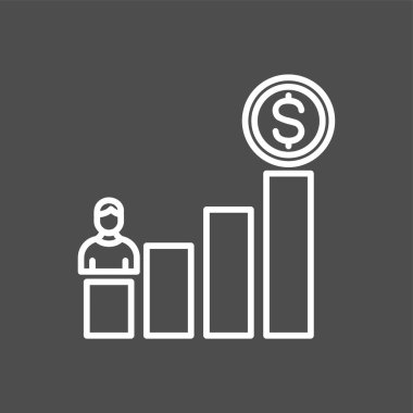 Mücadele simgesi, vektör illüstrasyonu basit tasarım