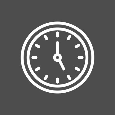 zaman simgesi, vektör illüstrasyonu basit tasarım