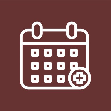 Randevu simgesi, vektör illüstrasyonu basit tasarım