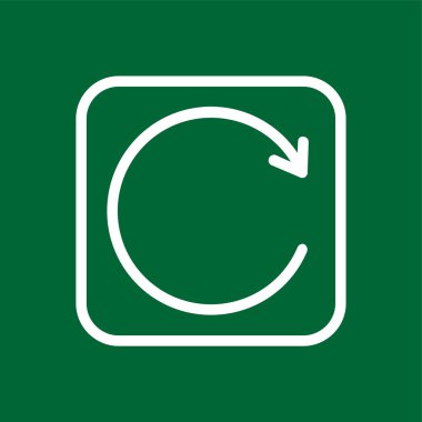 Simgeyi tazele, vektör illüstrasyonu basit tasarım