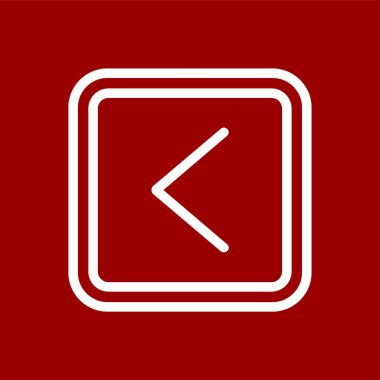 Sol simge, vektör illüstrasyonu basit tasarım