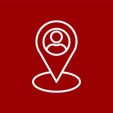 Yer tutucu simgesi, vektör illüstrasyonu basit tasarım