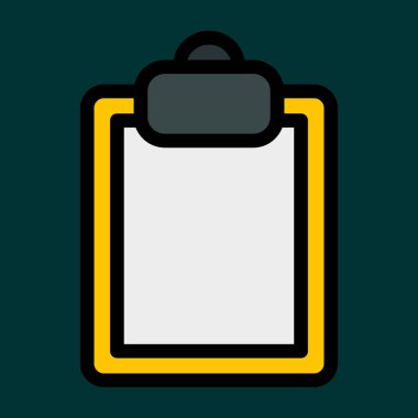 Pano simgesi, vektör illüstrasyonu basit tasarım