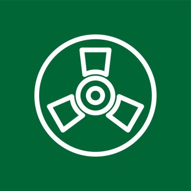 Nuclear icon, vector illustration simple design