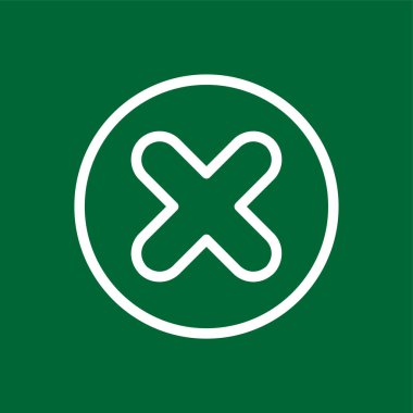 Düğme simgesini kapat, vektör illüstrasyonu basit tasarım