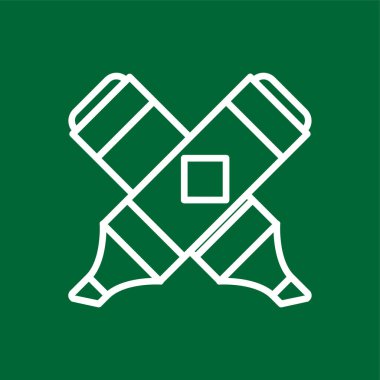 Vurgulama simgesi, vektör illüstrasyonu basit tasarım