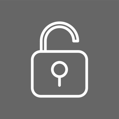 simgeyi aç, vektör illüstrasyonu basit tasarım