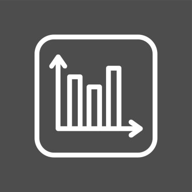 İstatistiksel simge, vektör illüstrasyonu basit tasarım