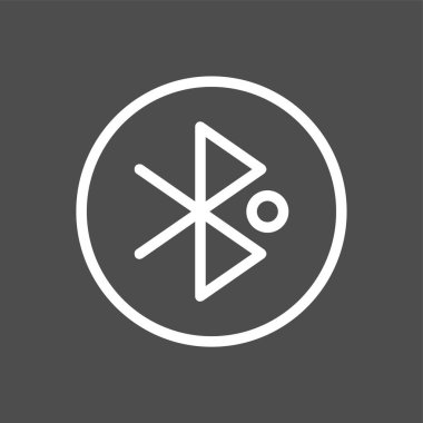 Bluetooth simgesi, vektör illüstrasyonu basit tasarım