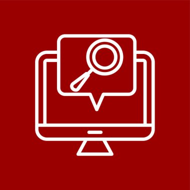 araştırma simgesi, vektör illüstrasyonu basit tasarım